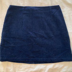 Kendall and Kylie Navy Corduroy Mini Skirt